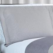 Kit: 1 Cobre-leito King Bouti de Microfibra Ultrasonic + 2 Porta-travesseiros - Império Cinza - Dui Design