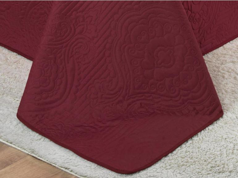 Kit: 1 Cobre-leito Solteiro Bouti de Microfibra Ultrasonic + 1 Porta-travesseiro - Imperio Rosa Barroque - Dui Design