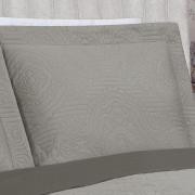 Kit: 1 Cobre-leito King Bouti de Microfibra Ultrasonic + 2 Porta-travesseiros - Império Stone - Dui Design