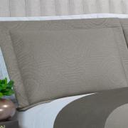 Kit: 1 Cobre-leito King Bouti de Microfibra Ultrasonic + 2 Porta-travesseiros - Império Stone - Dui Design