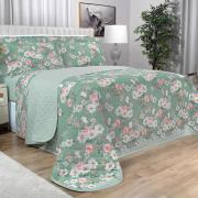 Kit: 1 Cobre-leito Casal + 2 Porta-travesseiros 150 fios - Inara Confrei - Dui Design