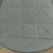 Kit: 1 Cobre-leito Casal + 2 Porta-travesseiros Percal 200 fios - Ipsum Cinza - Dui Design