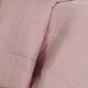 Edredom King Percal 200 fios - Ipsum Listras Rosa Velho - Dui Design