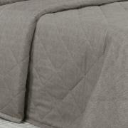 Kit: 1 Cobre-leito Solteiro + 1 Porta-travesseiro Percal 200 fios - Ipsum Textura Taupe - Dui Design