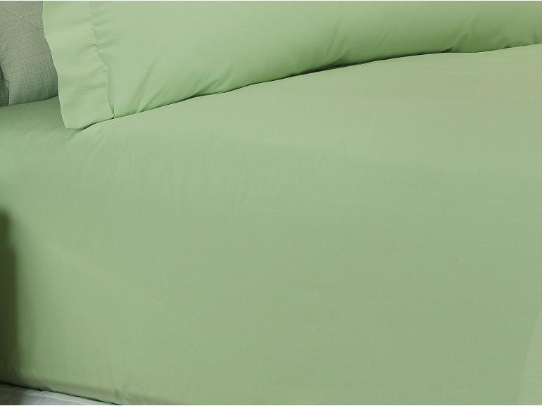 Jogo de Cama Queen Percal 200 fios 100% Algodo - Ipsum Verde Celadon - Dui Design
