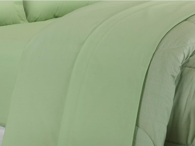 Jogo de Cama Solteiro Percal 200 fios 100% Algodo - Ipsum Verde Celadon - Dui Design