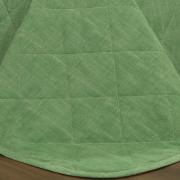 Kit: 1 Cobre-leito Queen + 2 Porta-travesseiros Percal 200 fios - Ipsum Verde Celadon - Dui Design