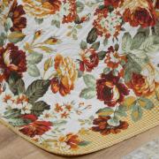 Kit: 1 Cobre-leito King Bouti de Microfibra Ultrasonic Estampada + 2 Porta-travesseiros - Isadora Gold - Dui Design