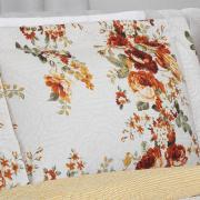 Kit: 1 Cobre-leito King Bouti de Microfibra Ultrasonic Estampada + 2 Porta-travesseiros - Isadora Gold - Dui Design