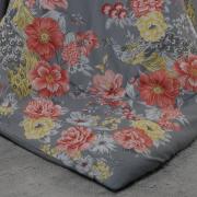 Jogo de Cama King Percal 180 fios - Jackie Cinza - Dui Design