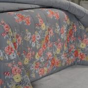 Jogo de Cama King Percal 180 fios - Jackie Cinza - Dui Design
