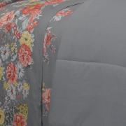 Jogo de Cama King Percal 180 fios - Jackie Cinza - Dui Design