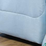 Enxoval King com Edredom 5 peas 150 fios - Joana Azul - Dui Design