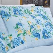 Jogo de Cama Casal 150 fios - Joana Azul - Dui Design