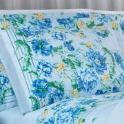 Jogo de Cama Casal 150 fios - Joana Azul - Dui Design