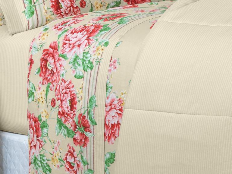Jogo de Cama King 150 fios - Joana Carmin - Dui Design