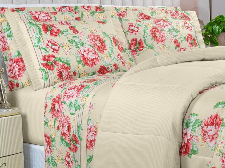 Edredom Queen 150 fios - Joana Carmin - Dui Design