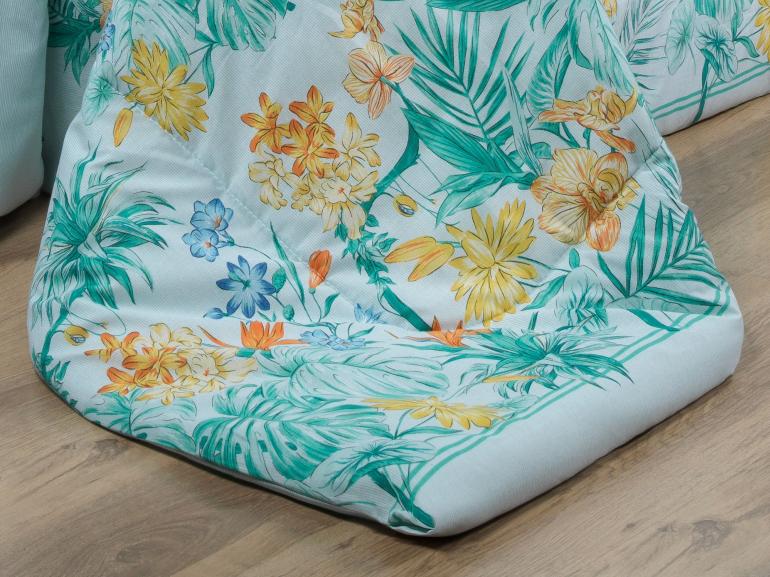 Jogo de Cama Casal 150 fios - Kezia Acqua - Dui Design