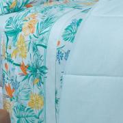 Jogo de Cama Casal 150 fios - Kezia Acqua - Dui Design