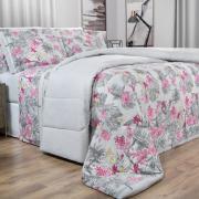 Jogo de Cama King 150 fios - Kezia Cinza - Dui Design