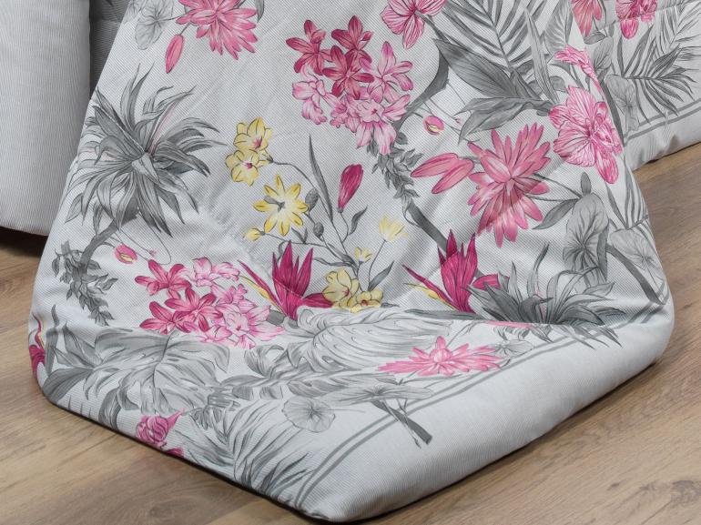 Jogo de Cama King 150 fios - Kezia Cinza - Dui Design