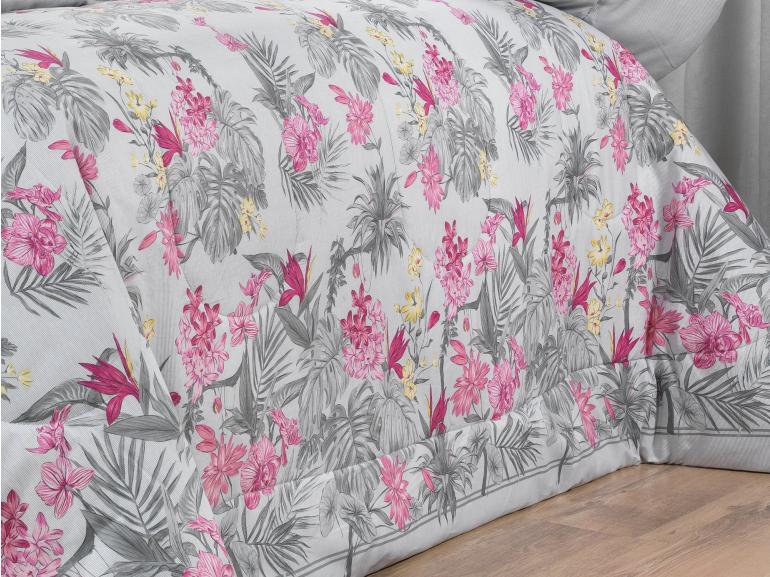 Jogo de Cama King 150 fios - Kezia Cinza - Dui Design