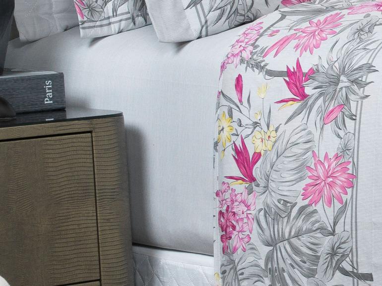 Jogo de Cama King 150 fios - Kezia Cinza - Dui Design
