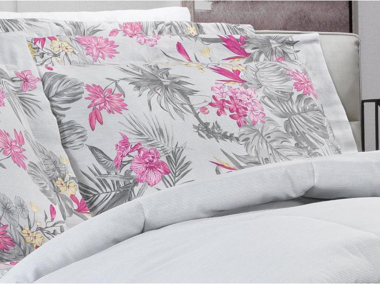 Jogo de Cama King 150 fios - Kezia Cinza - Dui Design