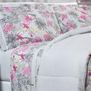 Jogo de Cama King 150 fios - Kezia Cinza - Dui Design