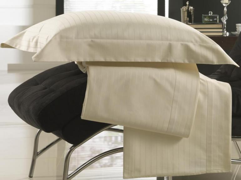 Jogo de Cama Casal Cetim de Algodo 1000 fios - Khalifa Natural - Dui Design