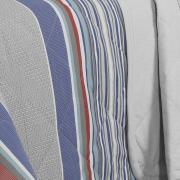 Kit: 1 Cobre-leito Casal + 2 Porta-travesseiros Percal 200 fios - Kiron Azul - Dui Design