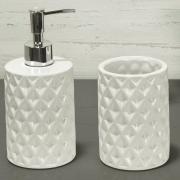 Kit para Bancada de Banheiro em Cermica 2 Peas - Diamond - Dui Design