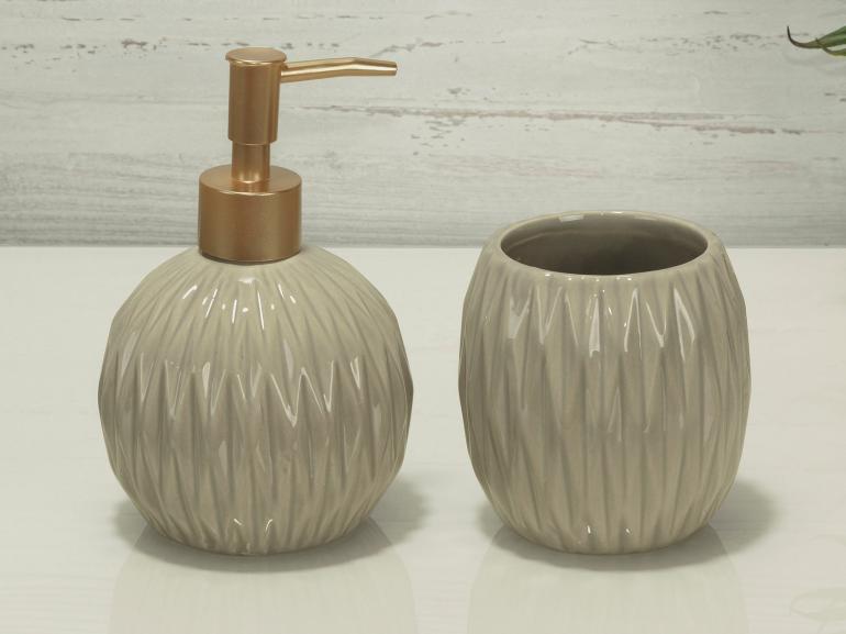 Kit para Bancada de Banheiro em Cerâmica 2 Peças - Paris - Dui Design