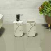 Kit para Bancada de Banheiro em Porcelana 2 Peças - Luxor - Dui Design