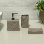 Kit para Bancada de Banheiro em Cermica 3 Peas - Espiral - Dui Design