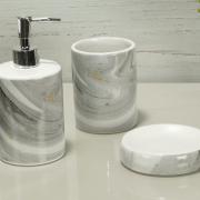Kit para Bancada de Banheiro em Dolomite 3 Peças - Wave - Dui Design