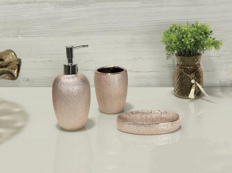 Kit para Bancada de Banheiro em Porcelana 3 Peças - Glamour - Dui Design