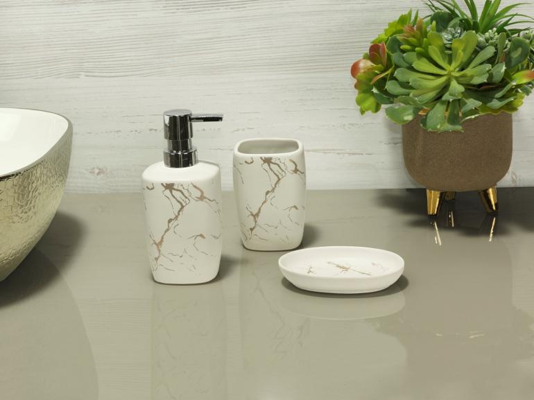 Kit para Bancada de Banheiro em Porcelana 3 Peças - Luxor - Dui Design