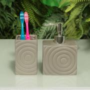 Kit para Bancada de Banheiro em Cerâmica 2 Peças - Espiral - Dui Design