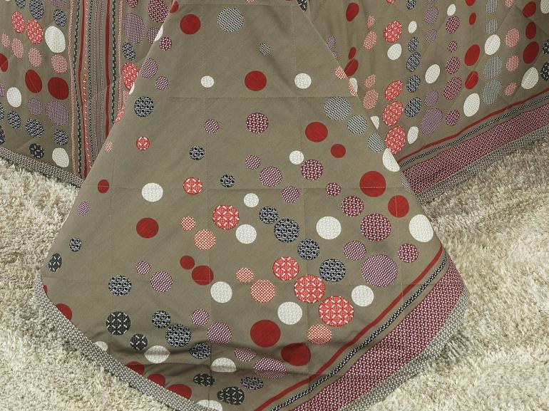 Kit: 1 Cobre-leito Casal + 2 Porta-travesseiros Percal 180 fios 100% Algodo - Kobe Stone - Dui Design