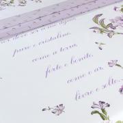 Kit: 1 Capa de Edredom Casal + 2 Fronhas Percal 200 fios 100% Algodo - Lavnia Lils - Dui Design