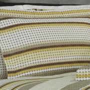 Kit: 1 Cobre-leito Casal + 2 Porta-travesseiros 150 fios - Led Taupe - Dui Design