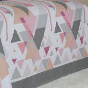Enxoval Solteiro com Cobre-leito 5 peças 150 fios - Lennox Grafite - Dui Design