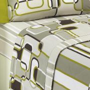Kit: 1 Cobre-leito Queen + 2 Portas-travesseiro 150 fios 100% Algodo - Lenon Bege - Dui Design