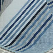 Kit: 1 Cobre-leito King + 2 Porta-travesseiros 150 fios - Livorno Azul - Dui Design