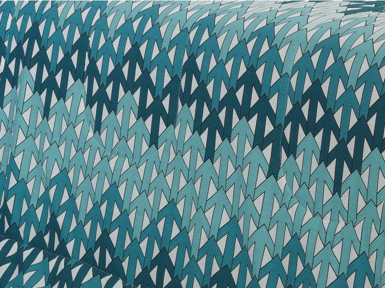 Edredom Casal Percal 180 fios - Logan Azul - Dui Design