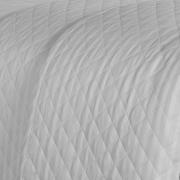 Kit: 1 Cobre-leito Casal + 2 porta-travesseiros Cetim 300 fios - London Branco - Dui Design