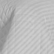 Kit: 1 Cobre-leito Casal + 2 porta-travesseiros Cetim 300 fios - London Branco - Dui Design