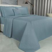 Kit: 1 Cobre-leito Queen + 2 porta-travesseiros Cetim 300 fios - London Jeans - Dui Design