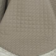 Kit: 1 Cobre-leito Casal + 2 porta-travesseiros Cetim 300 fios - London Taupe - Dui Design